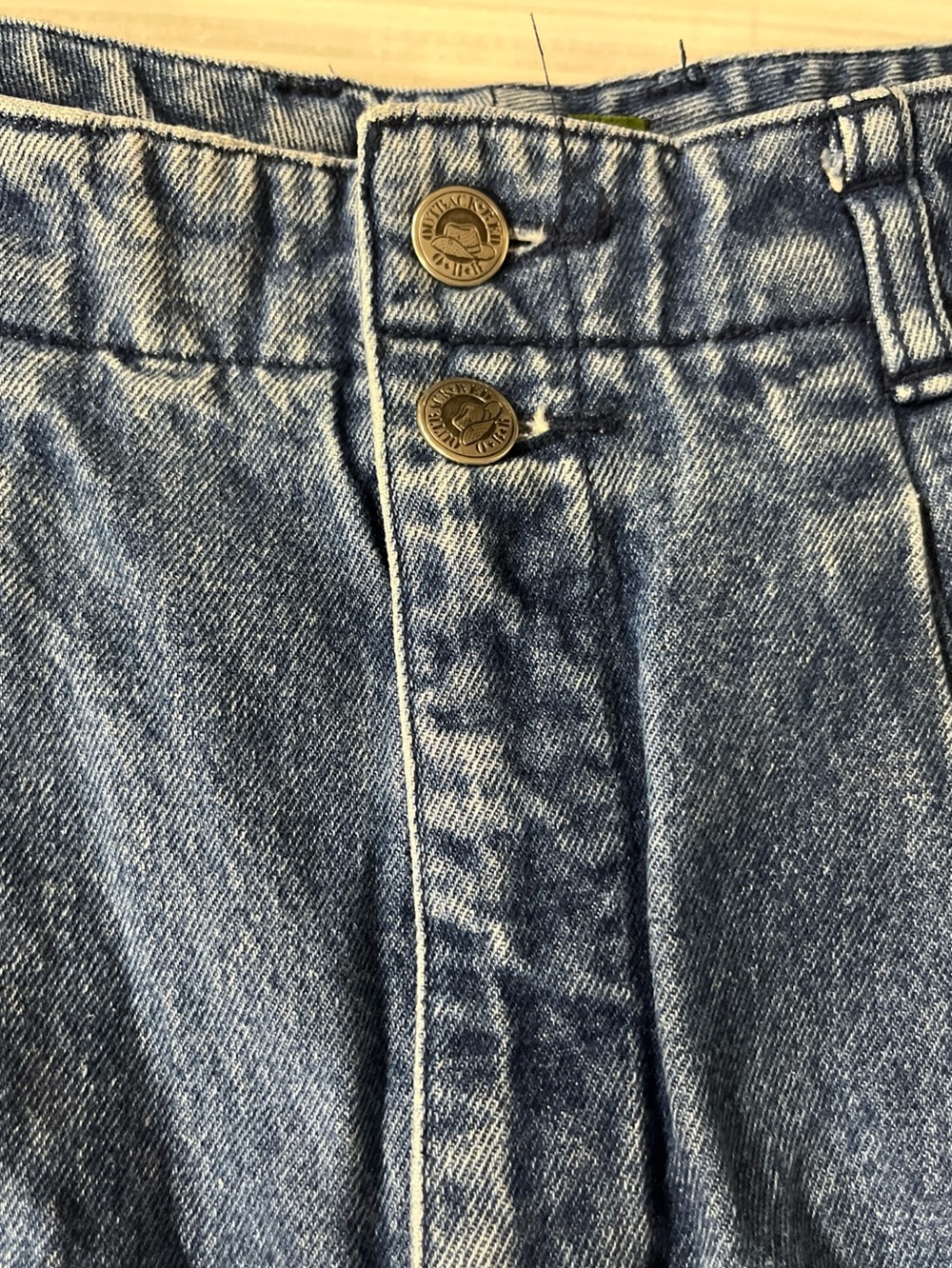 Vintage Outback Red Women's Jeans Double Button Waist Pleated Tapered Size 12 - Picture 11 of 15